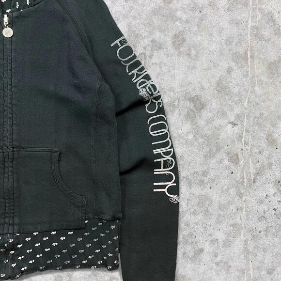 Y2K AOP Reversible Sleeve Hit Fox Racing Zip Up Hoodie - Picture 5 of 5